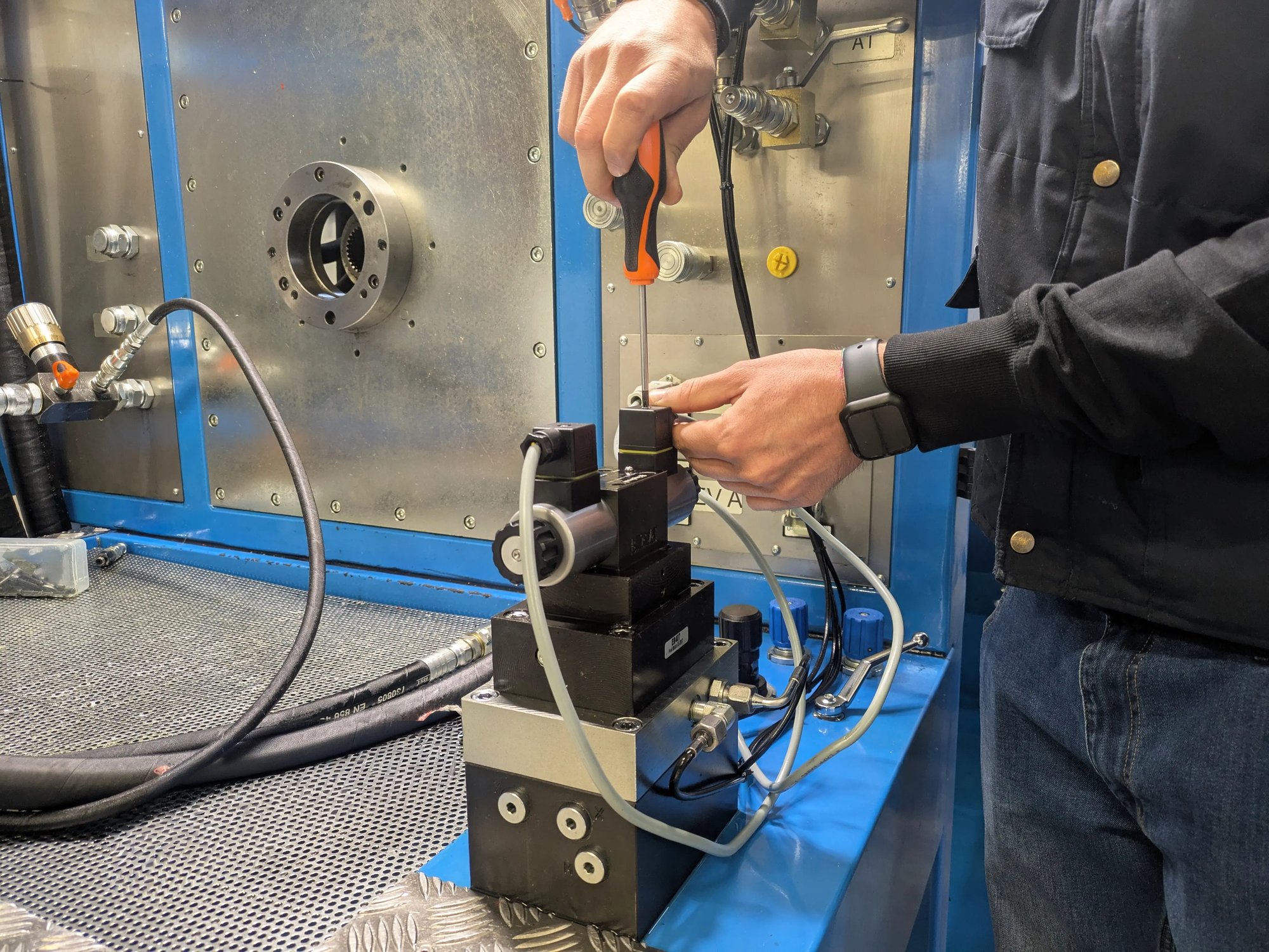 banco prova Hydraut - vavles test